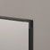 Interior mirror, acrylic, 36 x 148 cm black