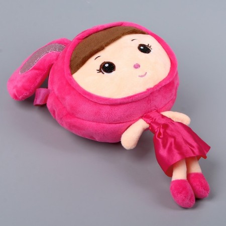 Soft bag "Bunny girl", 30 × 17.5 cm, pink color-3