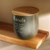 Sugar Bank SL Home, 15 × 15.5 cm, gray color, with a bamboo lid