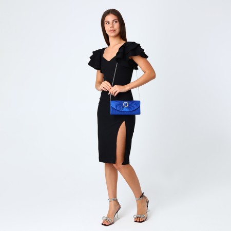 Female bag on a magnet, blue color-6