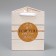 Gift package for flowers is triangular, packaging "for you" 16 x 20 x 14.3 cm