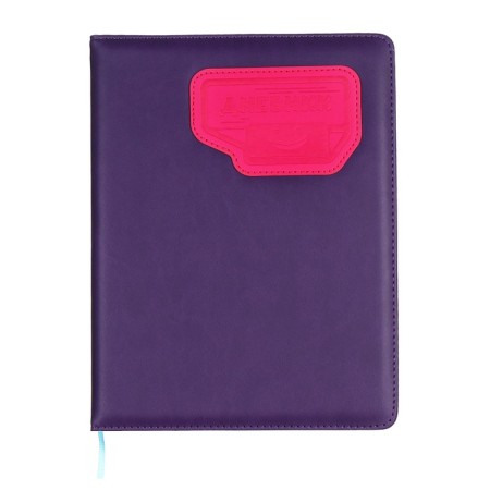 School diary for grades 5-11, PVC cover, Neon, purple
