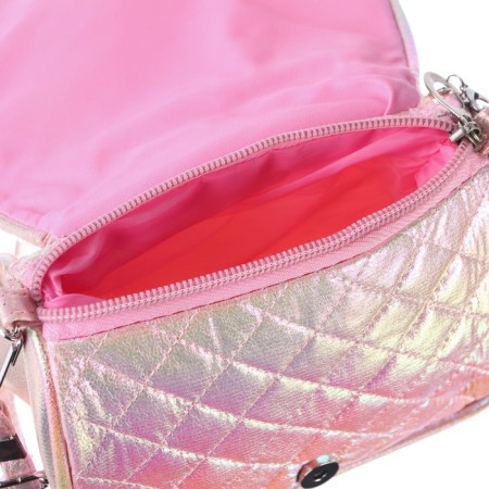 Baby bag on the valve, 6x12x16 cm, adjustable belt, pink-6