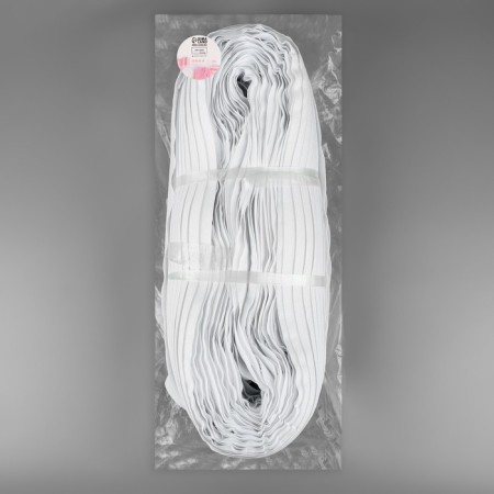Rolled lightning "Spiral", No. 5, 200 m, white color-1