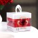 Set of candles in the sleeve "Heart", 12 pcs, ruby ​​metallic