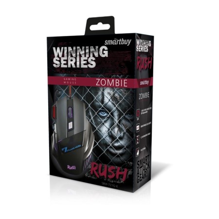 Mouse Smartbuy Rush Zombie 721g-K, wired, optical, game, 3200 dpi, USB, black-5