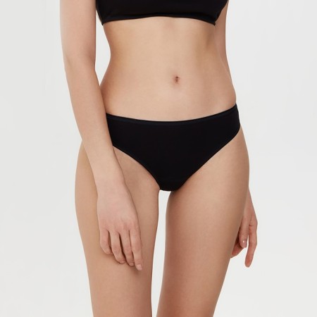 Cowards women's thongs, black color, size 50-1