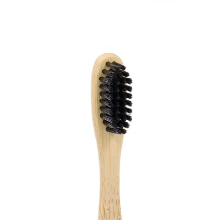 Bamboo toothbrush hard in the box, black-1