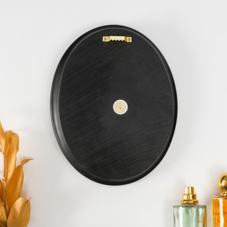 Panel Interior Polystone "Golden Roses" black 18x3x23 cm-3