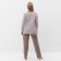 Female "Heart" set (longshit, trousers), light gray color, size 54