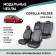 Autorekhli for Toyota Corolla Fielder (E120), 2000-2006, backstone, eco-leather black