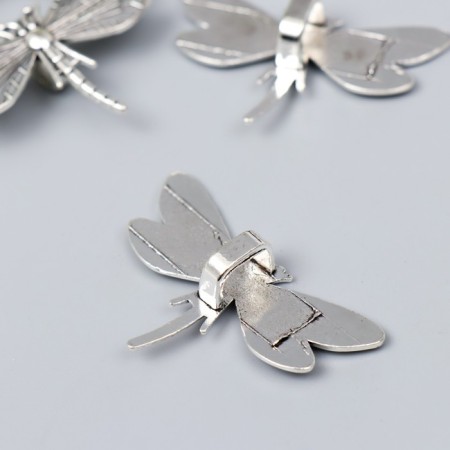 Busina for creativity Metal "Dragonfly" silver G625B313 3.1x4.8 cm-1