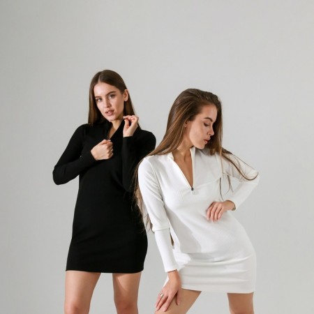 Dress with lightning SL, 44, black-6
