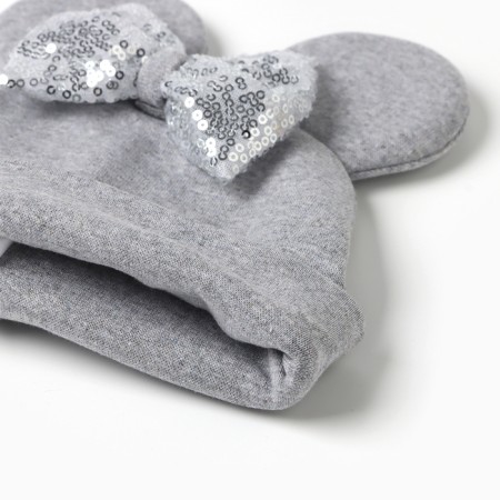 Children's hat "mouse", gray color, size 46-50-1