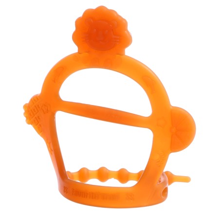 A set of teething, brush, rubble on the hand, fruit, 4 pcs.-6
