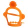 A set of teething, brush, rubble on the hand, fruit, 4 pcs.