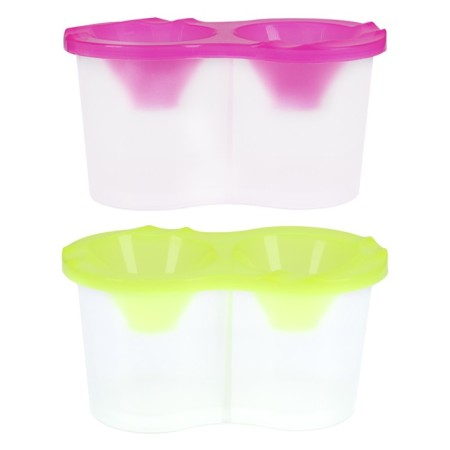 Double 300 ml glasses, “flashlights” Calligrata, neon mix-3