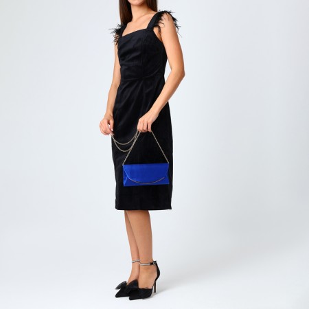 Female bag on a magnet, blue color-7