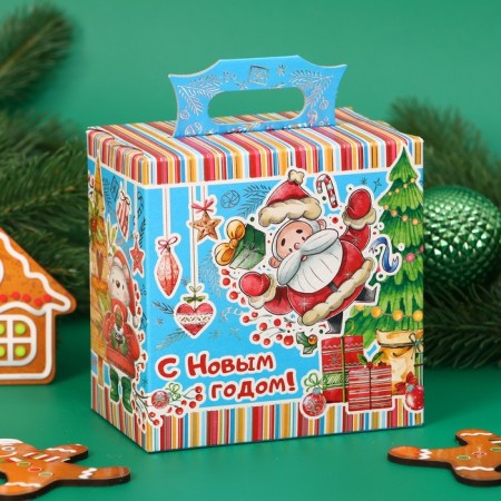New Year's gift "New Year's watercolor" Santa, Blue, 240 g