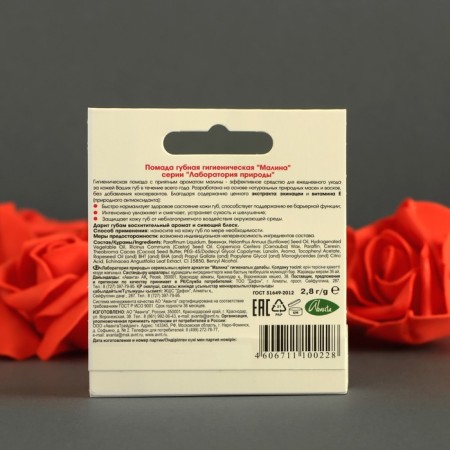 Hygienic lipstick "Raspberry", in a case, 2.8 g-1