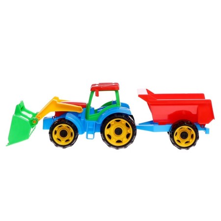 Tractor "Worker", with a trailer, mix-7