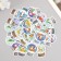 Stickers for creativity "Snow balls" embossing silver set 48 pcs 9x7x0.8 cm