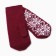 Women's mittens, burgundy color, size 18