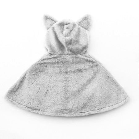 Carnival cape "cat", height 104-128 cm, gray-5