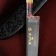 Knife Pchak Sharhon, handle from a horn of a small roar, a guard with an engraving