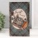Safe Brush Tree to the leatherette "Retro camera with flowers" 21x13x5 cm