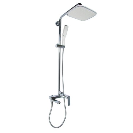 Shower system Accoona A8304, with a tropical shower, brass, chrome