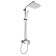 Shower system Accoona A8304, with a tropical shower, brass, chrome