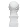 Gypsum figure Roman head, 25 x 25 x 60 cm