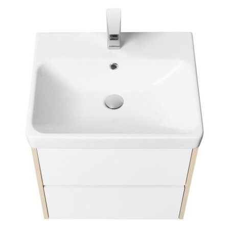 Tumba under the Aquaton sink "Scandy 55", white color, oak Verona-1