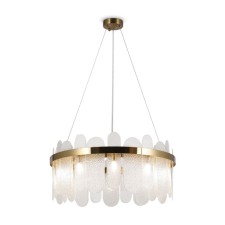 Suspended lamp Freya Fr5141PL-10BS Deserto, 600x600x1000 mm, G9, 10x60W, brass color