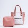 Bag Female Tout with zipper, pink color
