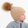 Children's hat minku rr 50-52, beige color