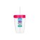 A glass with a tube, 525 ml, mix