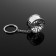 Cartage key key, D-2 metal disc, chrome