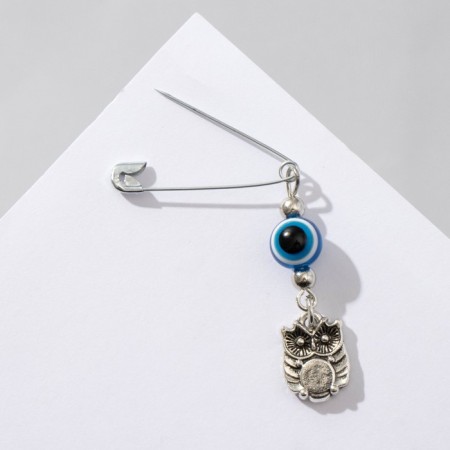 Bulak-reinforcing "for happiness and luck", 2.2 cm, blue color in silver-2