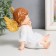 Souvenir Polystone "Angel in a white dress, sits" golden wings mix 10x9x13 cm