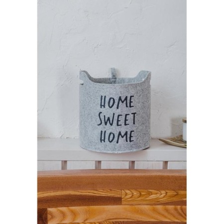 Sweet Home storage basket, 25 × 20 × 22 cm, gray color-6