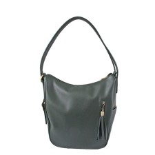 B2437 Bag bag, lightning department, dark green color 33x27x15cm
