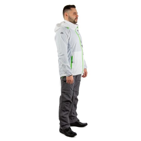 Vetrovka Payer "Fox" is moisture-proof, nylon, white with black, rr 56-58 Height 182-188-3