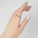 Ring "chain" modern, color black silver, dimensionless