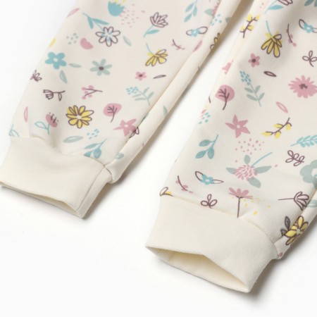 Costume: sweatshirt and pants crumb I Flower, height 80-86 cm, beige-6