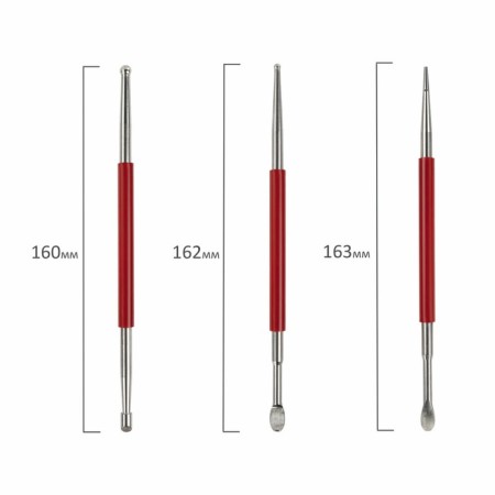 Stacks for modeling and modeling, metal, set 3 pieces, Brauberg Art Classic-3