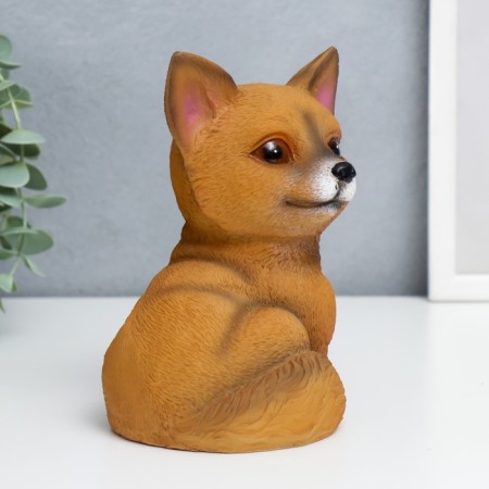 Souvenir Polystone Light "Red Lisenok" from the solar battery 17x13.5 cm-1