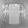 Canvas-base for embroidery bags, plastic, 47 × 45 cm, 2 × 2 mm, white color