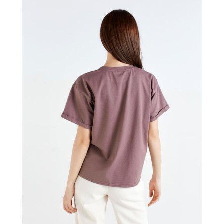 Women's T-shirt Minaku Regular Fit: brown color, river 42-4